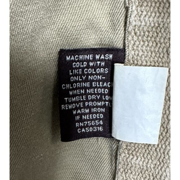 Abercrombie & Fitch Jacket Mens Medium Khaki Wakely Utility Button Up Preppy Y2K - Picture 5 of 11